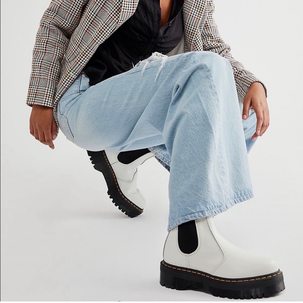 Dr. Martens White Combat Boots